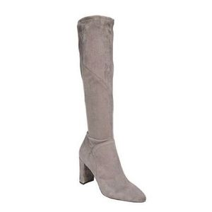 Franco Sarto Knee High Grey Suede Boots, Size 7